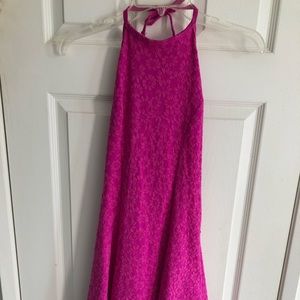 New With Tags Hot Pink S.O. Halter Dress- Size M